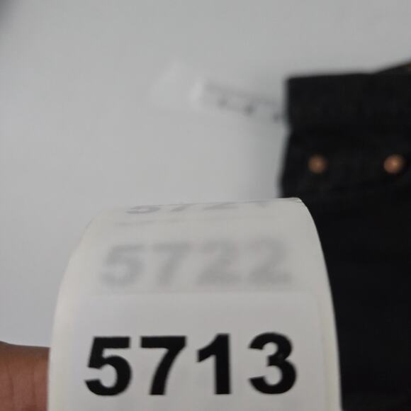 Vintage Levi's 550 relaxed‎ tapered 20 jeans USA black 90's womens 5713 - Picture 12 of 12